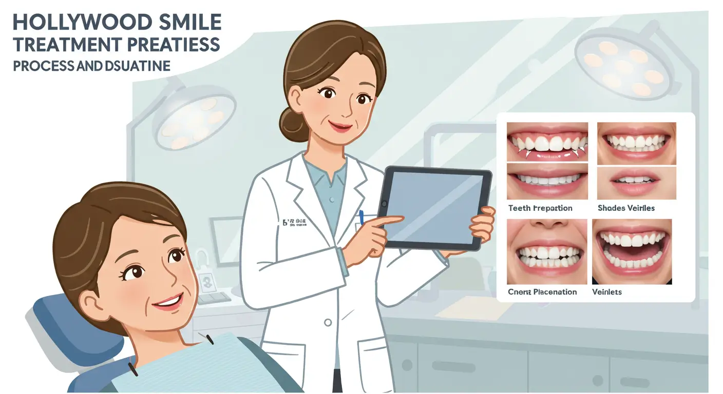 Hollywood Smile tedavisinin aşamalarını ve sürelerini açıklayan deneyimli doktor.
